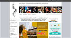 Desktop Screenshot of federationoffestivals.org.uk