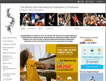Tablet Screenshot of federationoffestivals.org.uk